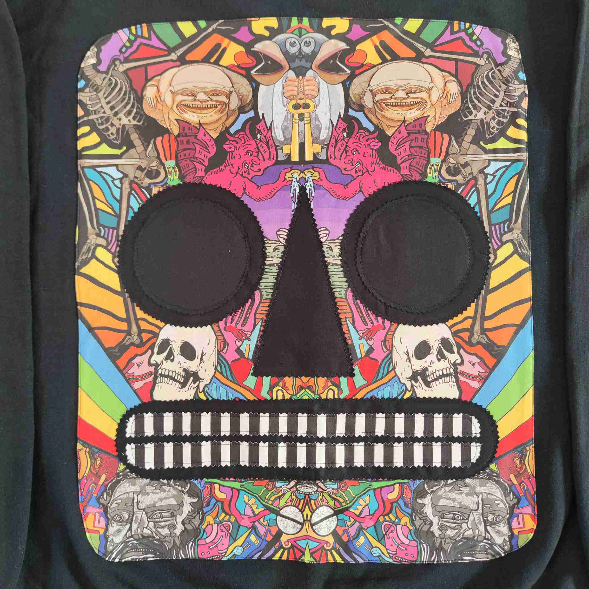 Felpa Nera Life and Death - OG - Back - Black - immagine 2
