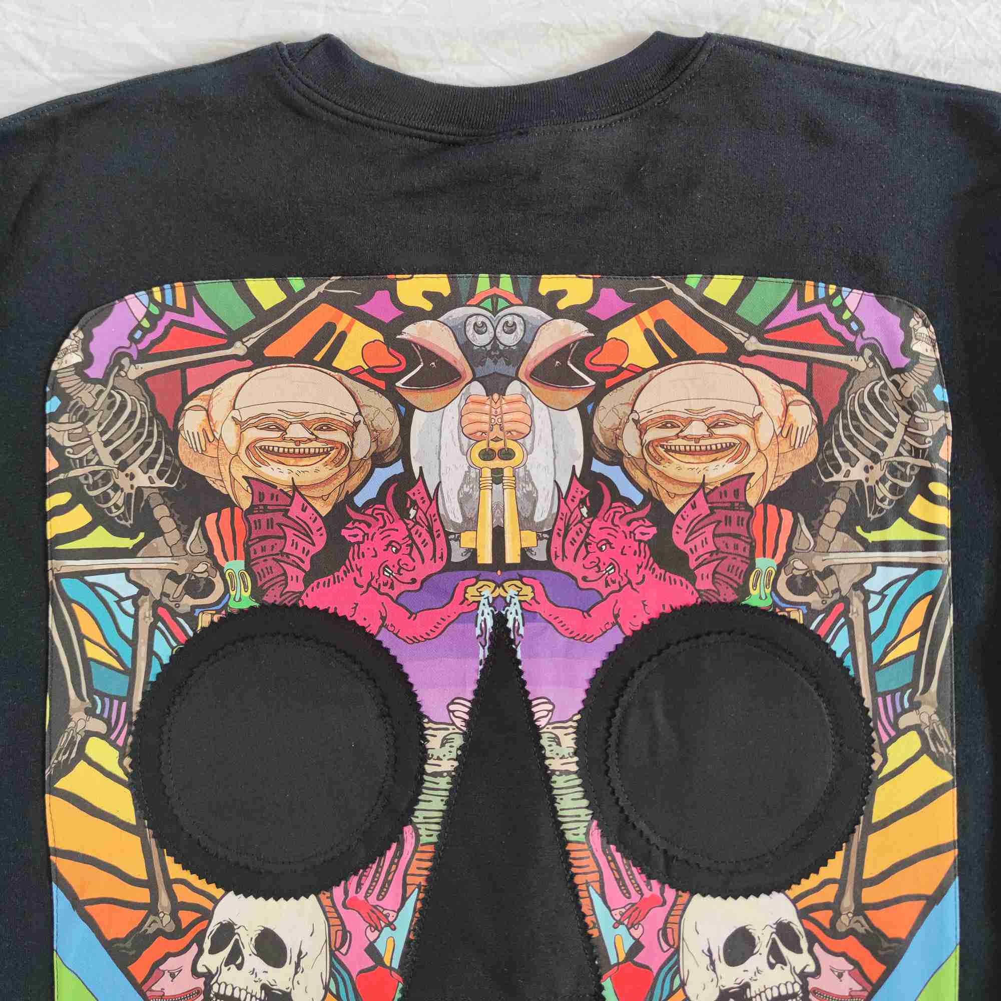 Felpa Nera Life and Death - OG - Back - Black - immagine 5