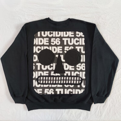 TUCIDIDE 56 - White on Black - Back - Black