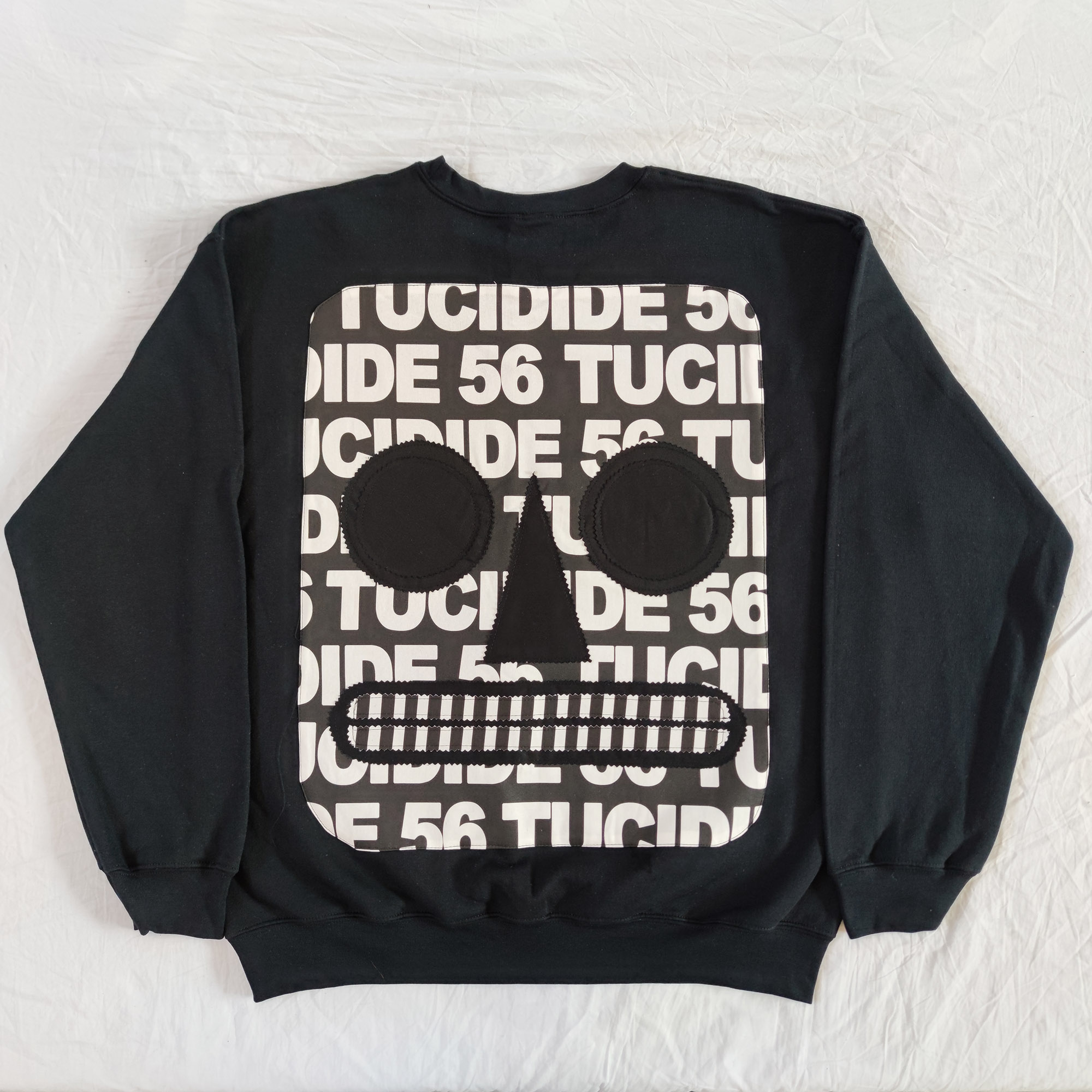 TUCIDIDE 56 - White on Black - Back - Black