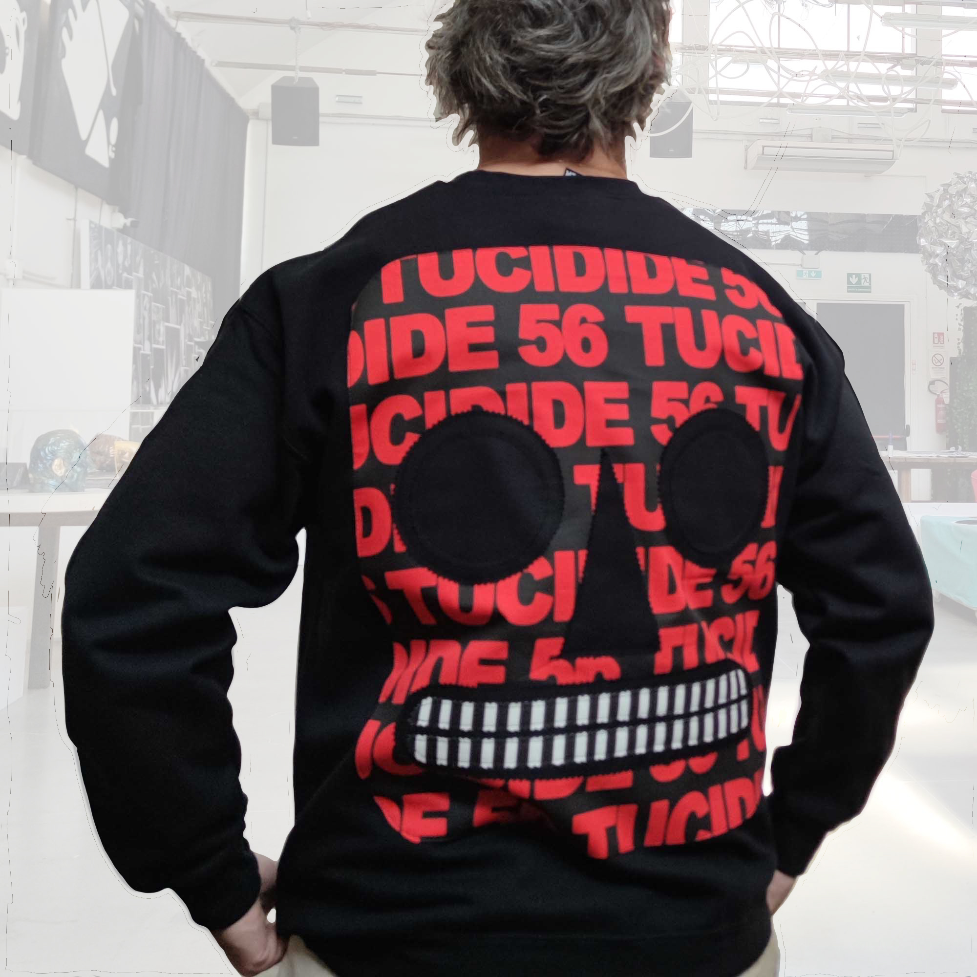 TUCIDIDE 56 - Red on Black - Back - Black - immagine 2