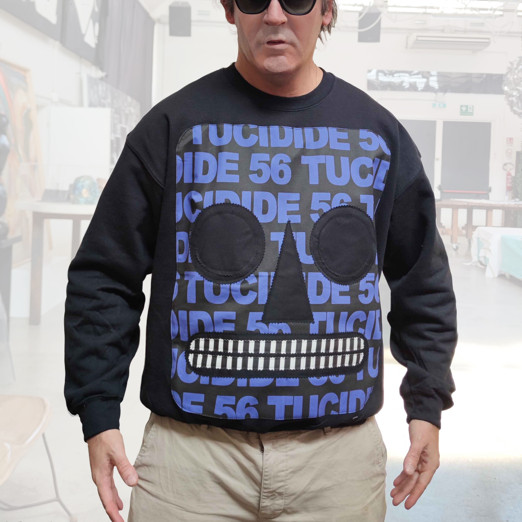 TUCIDIDE 56 - Blue on Black - Front - Black - immagine 2
