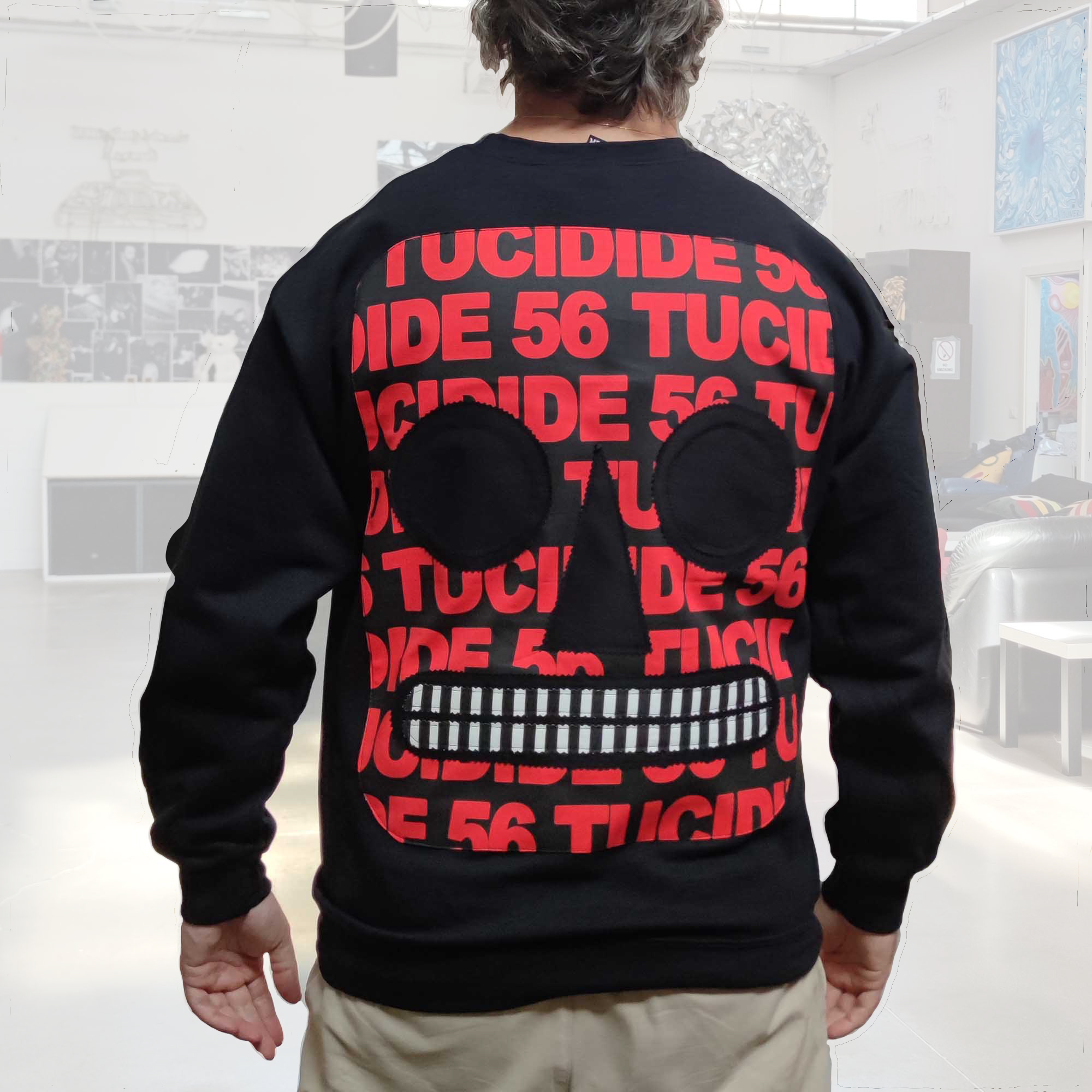 TUCIDIDE 56 - Red on Black - Back - Black - immagine 9