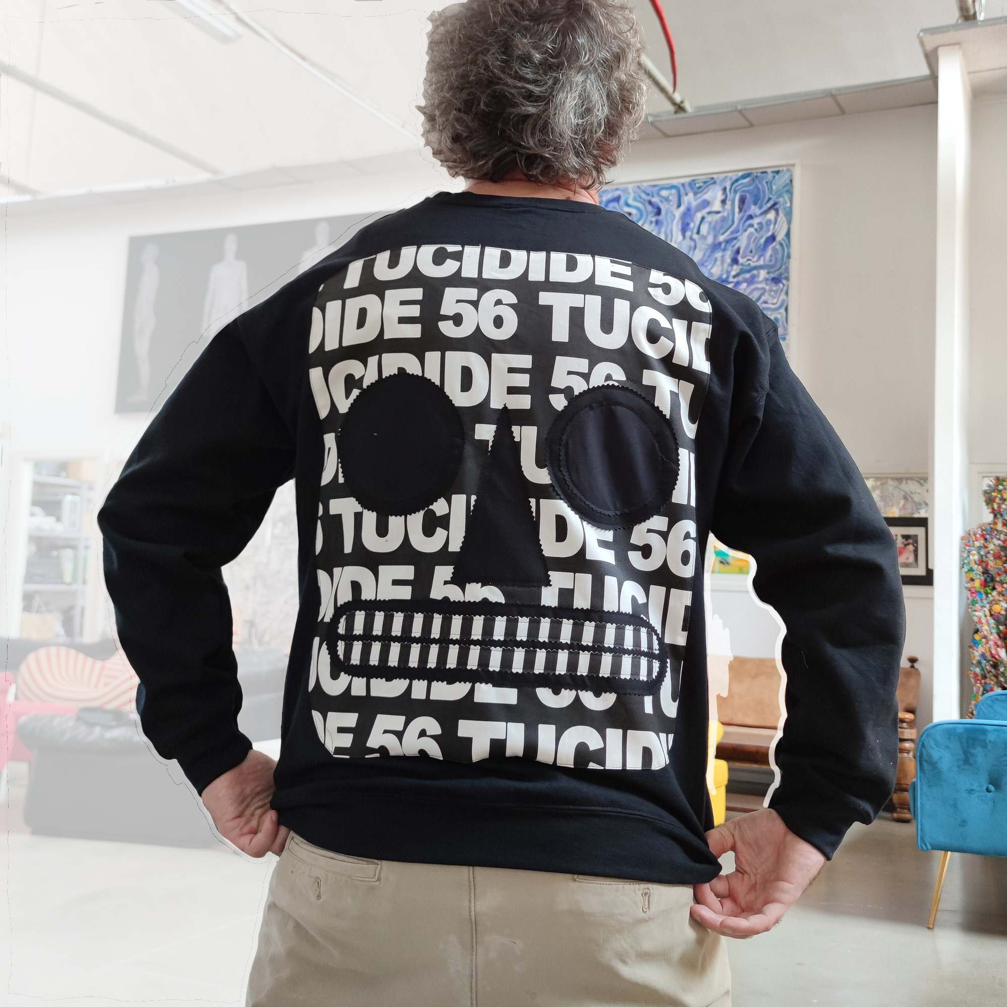 TUCIDIDE 56 - White on Black - Back - Black - immagine 9