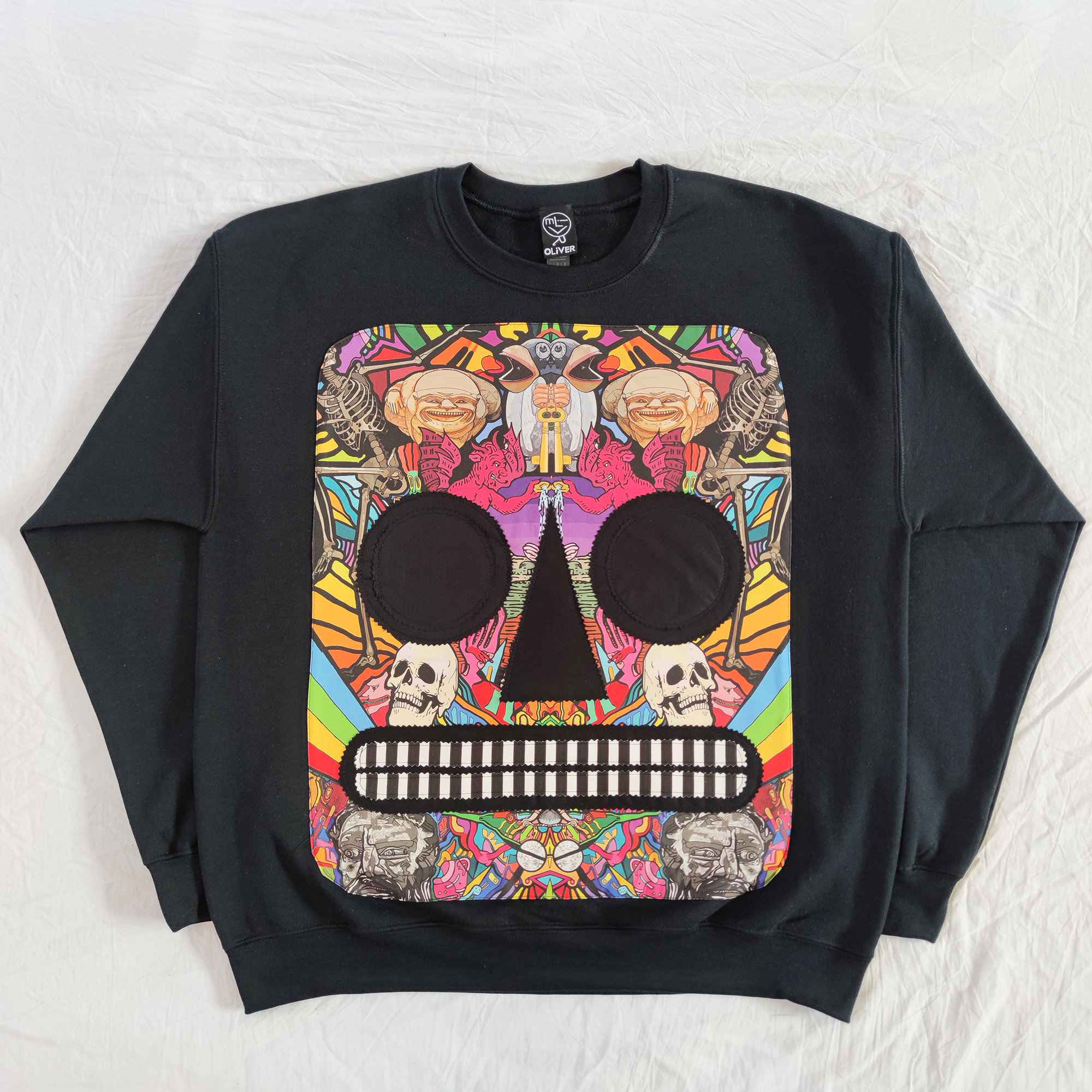 Felpa Nera Life and Death - OG - Front - Black