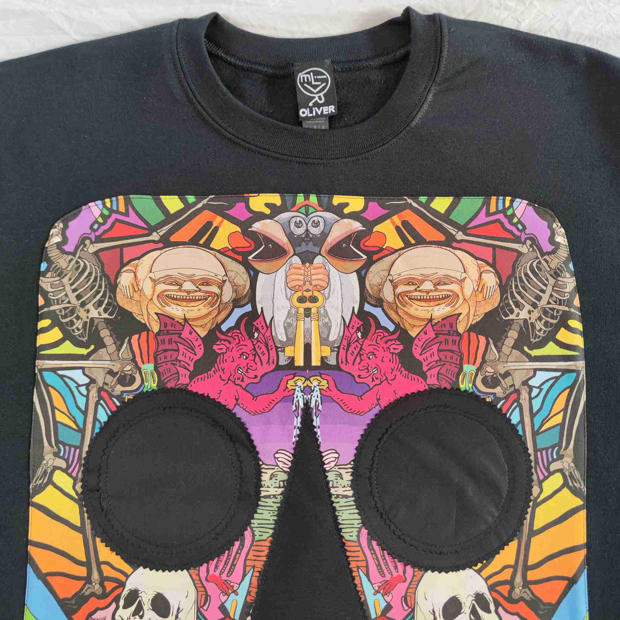 Felpa Nera Life and Death - OG - Front - Black - immagine 5